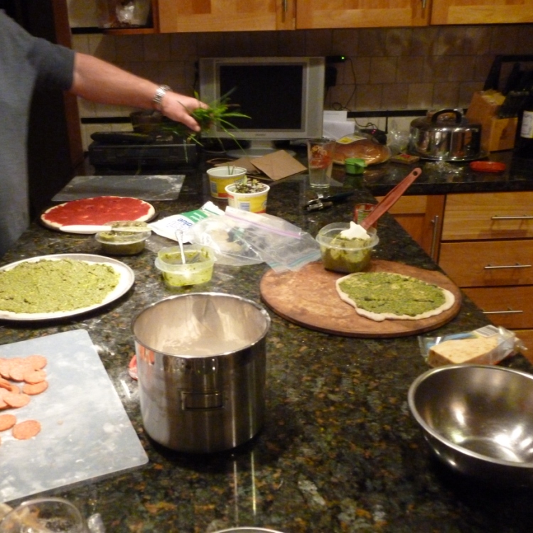 Days 12 - 15 cooking pizza