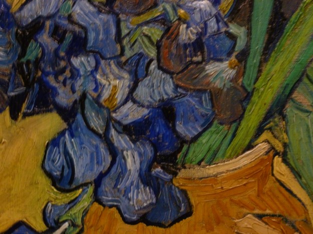 Close up of Irises by Van Gogh