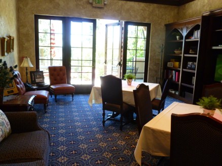 Lounge outside the locker room.