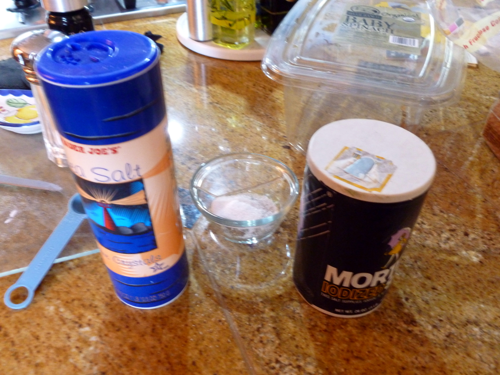 Gave up on the sea salt