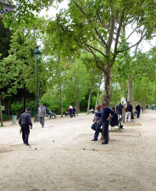 Everyday life, Bocce Ball in the Champs de Mars