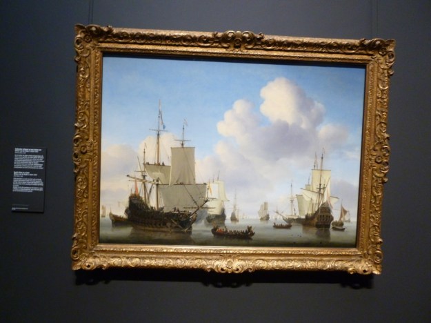 Dutch Ships in the Calm William Van de Velde