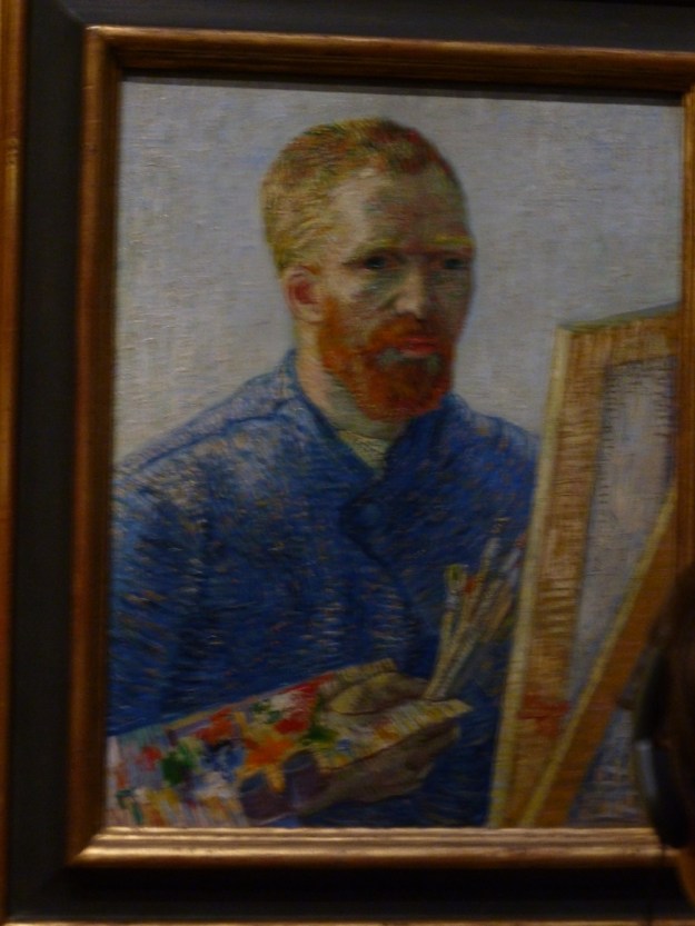 Van Gogh Self Portrait at field easel