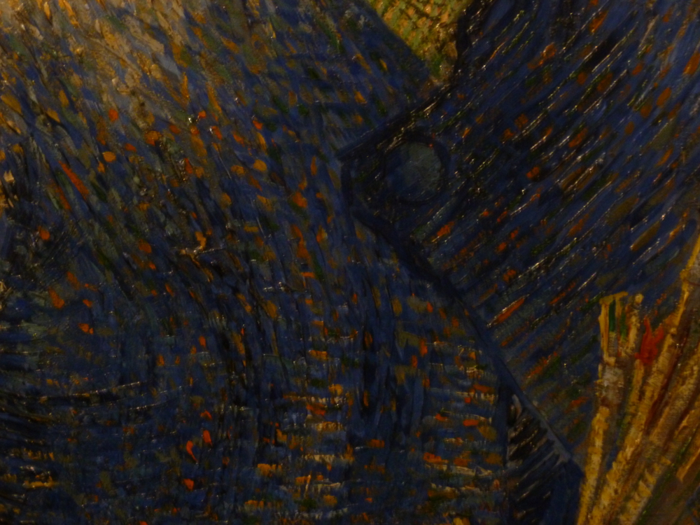 Van Gogh Self Portrait using a field easel detail jacket
