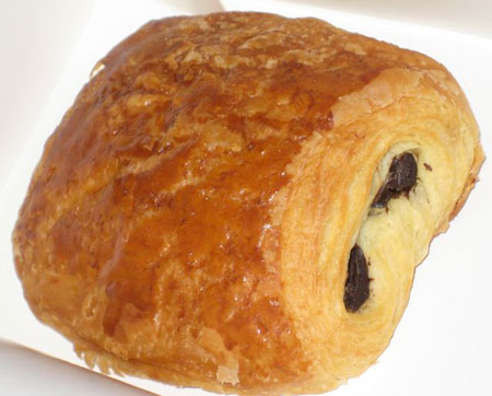 Pain au Chocolate at the Pushkin cafe across from the Museum of Modern Art