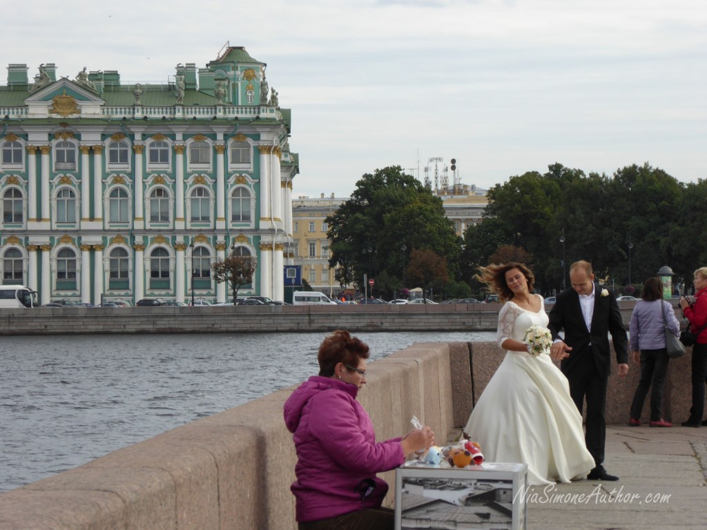 We saw about a dozen brides today. 