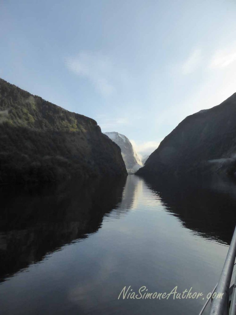 A look up the fiord in the early morning