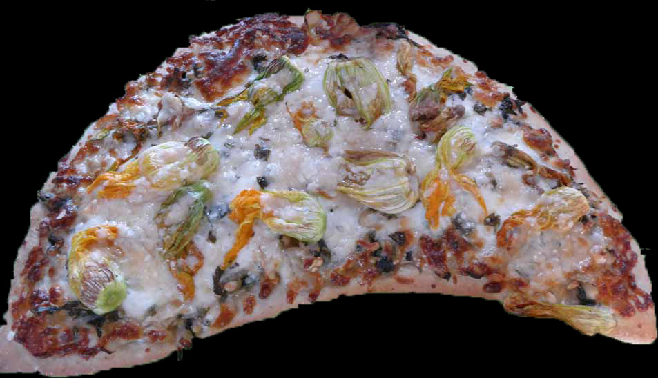 Squash Flower Pizza 2