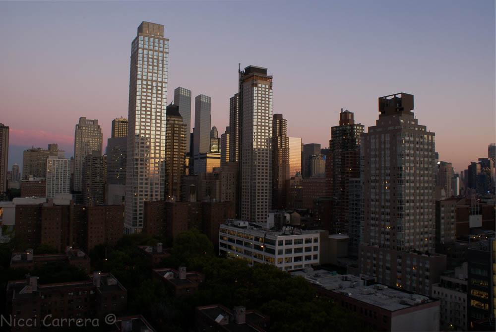 Nightfall at the apartment, photo from the deck