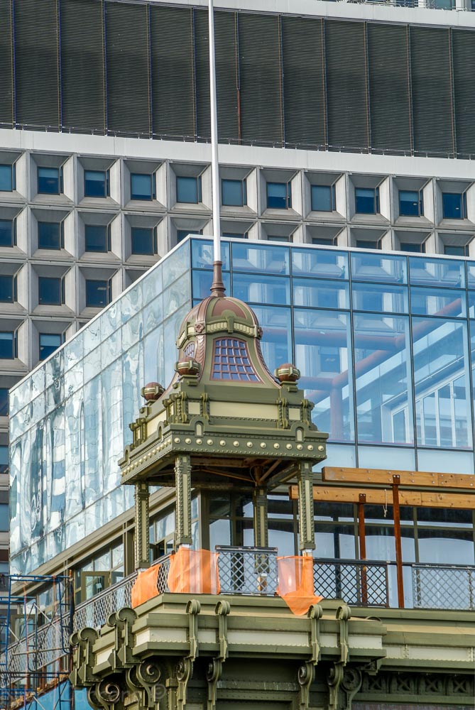 The old Ferry Building, Detail, New York City