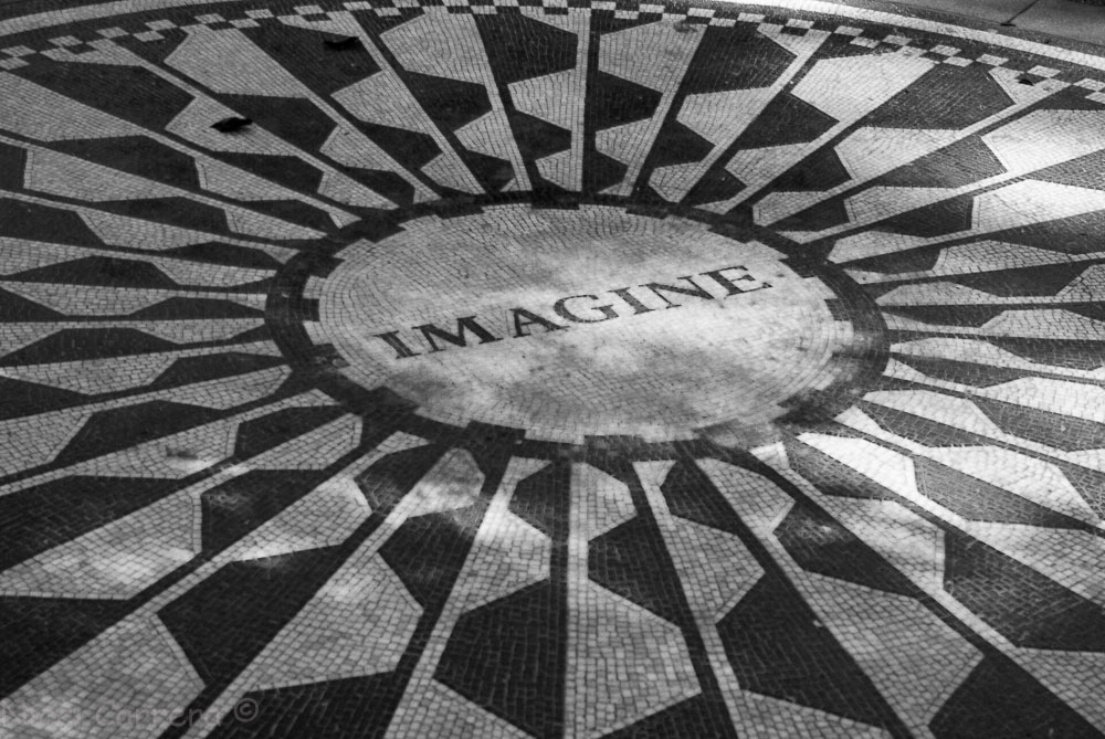 John Lennon memorial in Central Park