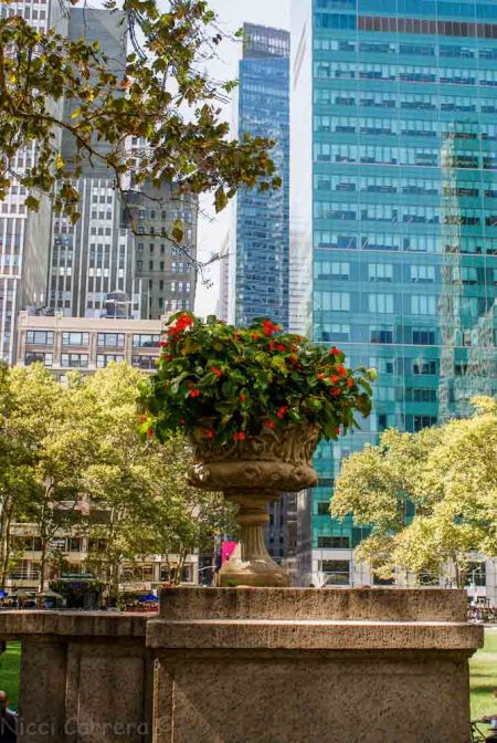 Bryant Park by the library