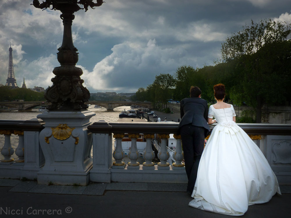Bride in Paris France