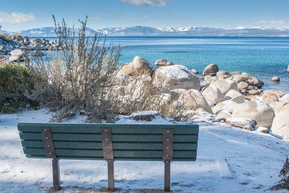 Bench overlooking Sand Harbor