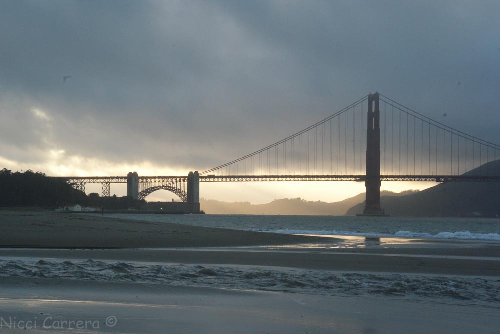 Golden Gate Bridge at sunset